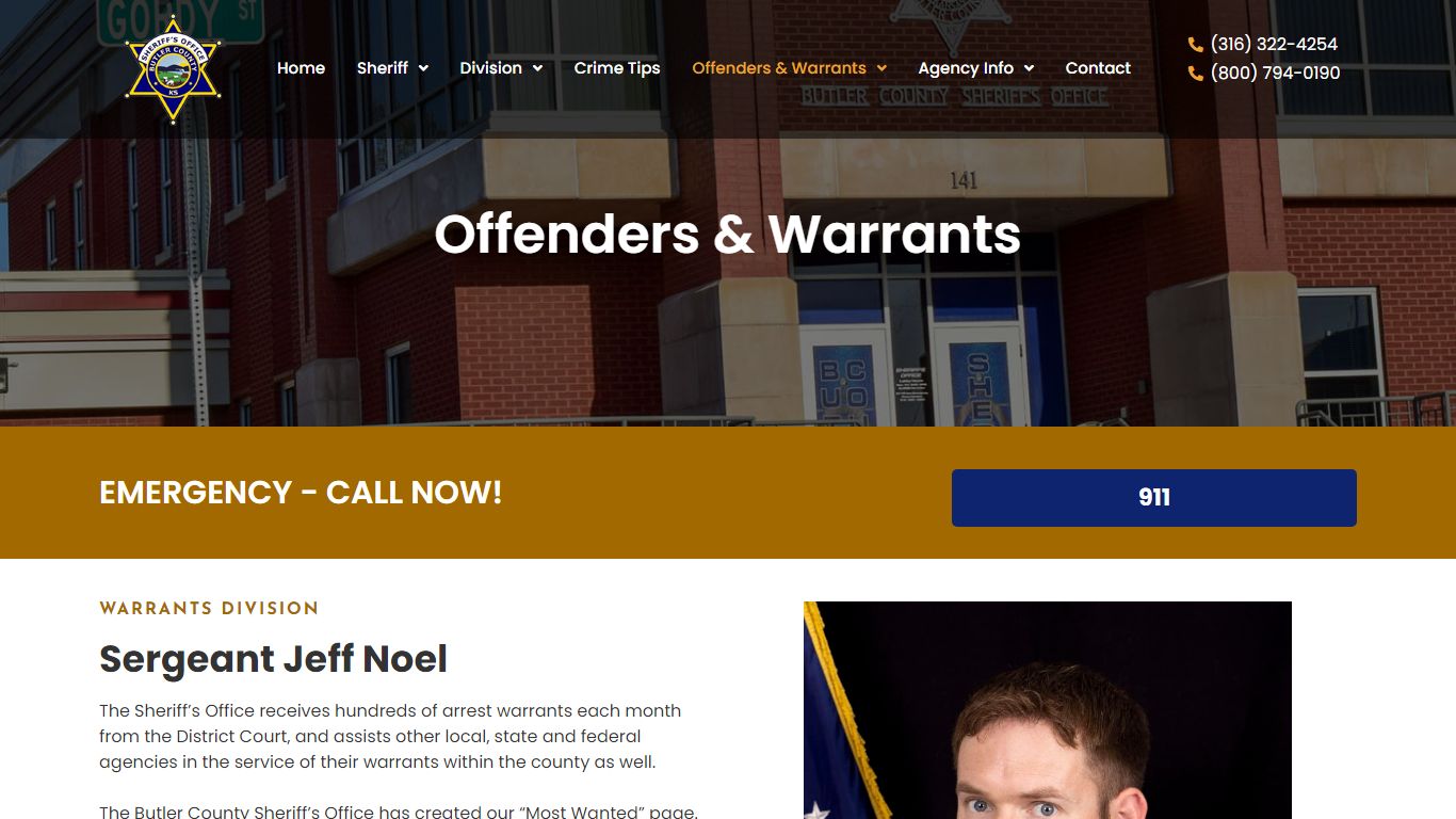 Offenders and Warranty | Butler County Sheriff Office